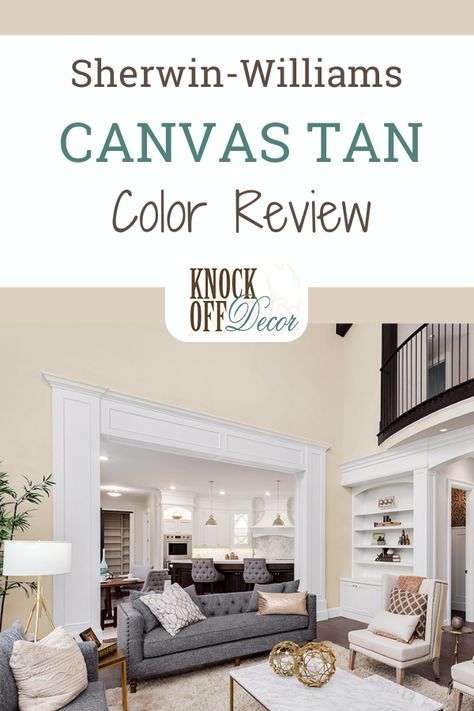 In this paint review I dig into the Sherwin-Williams Canvas Tan paint color. A timeless and cozy beige. Learn how to best use this antique, golden beige in your home. Sherwin Williams Canvas Tan, Cozy Craftsman, Interior Paint Schemes, Tan Bedroom, Tan Color Palette, Tan Paint Colors, Beige Wall Colors, Tan Living Room, How To Tan