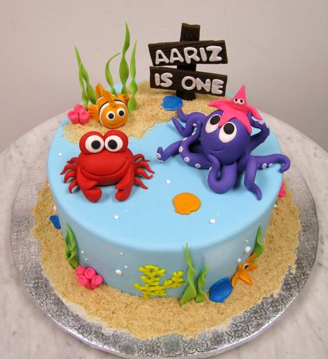 Underwater Theme Cake, Underwater Cake, Ocean Theme Birthday Cake, Underwater Birthday Cake, Ocean Cake, Ocean Birthday Cakes, Beach Birthday Cake, Shark Birthday Cakes, Ocean Cakes