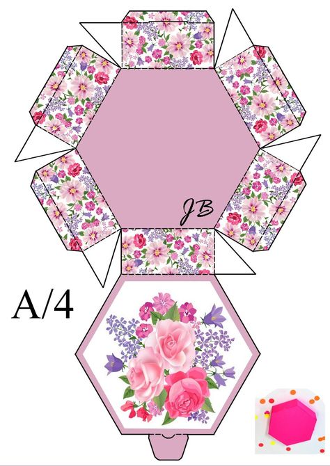 Paper Box Template, Art And Craft Ideas, Printable Box, Crafts Cards, Gift Box Template, Origami Box, Box Patterns, Diy Gift Box, Cards Ideas