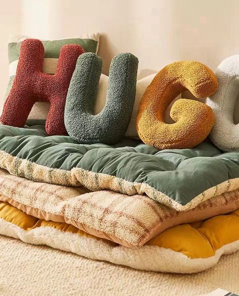 Fleece Pillows, Letter Cushion, Fleece Pillow, Letter Pillows, Alfabet Letters, English Letters, Throw Pillows Bed, Fluffy Pillows, Bed Throws