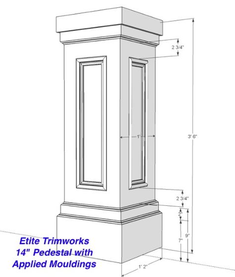 Column Design Ideas, Column Decoration Ideas, Craftsman Columns, Column Decoration, Front Porch Columns, Baseboard Styles, Compound Wall Design, Interior Columns, Porch Columns