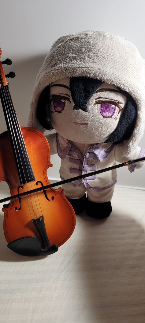 Fyodor X Cinnamoroll, Fyodor Cello, Goofy Plushies, Fyodor Plush, Bsd Plushies, Playing The Violin, Disneyland Tickets, Fyodor Dostoevsky, Rat Man