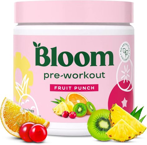 Bloom Nutrition Pre Workout Powder, Amino Energy with Beta Alanine, Ginseng & L Tyrosine, Natural Caffeine Powder from Green Tea Extract, Sugar Free and Keto Friendly Drink Mix (Fruit Punch) Green Powder Smoothie, Bloom Nutrition, Sugar Free Energy Drinks, Pre Workout Powder, Super Greens Powder, Mix Fruit, Energy Drink Mix, L Tyrosine, Beta Alanine