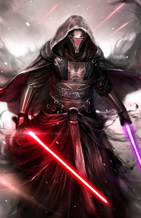 Darth Revan by alex-malveda.deviantart.com on @DeviantArt Star Wars Kotor, Darth Revan, Grey Jedi, Sith Empire, Star Wars Character, Star Wars Sith, Star Wars The Old, Heroic Fantasy, Sith Lord