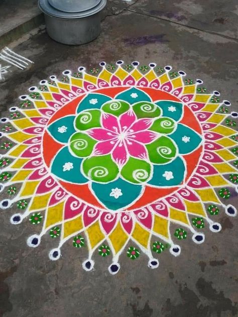 New Year Rangoli Designs 2023, Newyear Rangoli 2023, New Year Rangoli With Dots, New Year Rangoli 2023, Muggulu Design Simple With Colors, New Year Muggulu Designs, New Year Rangoli 2022, Newyear Rangoli, Rangoli For New Year