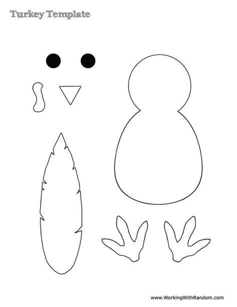 Turkey Outline, Printable Thanksgiving Crafts, Turkey Handprint Craft, Turkey Template, Free Thanksgiving Coloring Pages, Paper Turkey, Fun Thanksgiving Crafts, Thanksgiving Crafts Preschool, Thanksgiving Turkey Craft