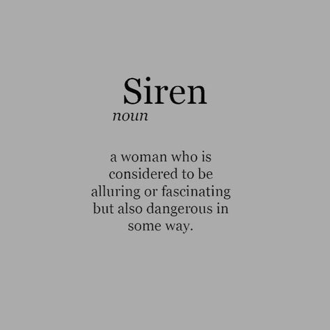 Siren Definition Aesthetic, Villain Era Tattoo, Rare Words And Meanings, Siren Meaning, Dark Meaning Tattoos, Villain Era Quotes, Baddie Quotes Aesthetic, Villain Era Aesthetic, Indian Words