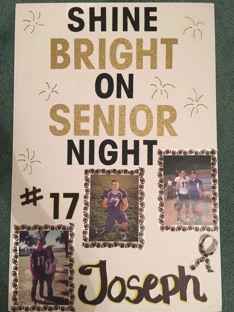 Senior Football Posters, Soccer Senior Night Posters, High School Football Posters, Senior Night Football, Soccer Senior Night, School Spirit Posters, Volleyball Senior Night, Basketball Senior Night, Senior Posters