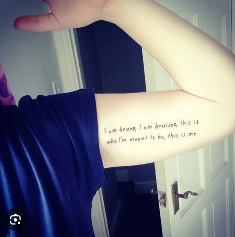 "This is me" tattoo Lyric Tattoo Ideas, Lyrics Tattoos, Song Lyric Tattoos, Me Tattoo, Lyrics Tattoo, Lyric Tattoos, R&b Music, Rap Artists, Favorite Lyrics