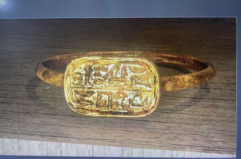 Egyptian Electrum gold ring - circa 399 - 343BC Gold Ring, Gold Rings, Ring, Gold, Design