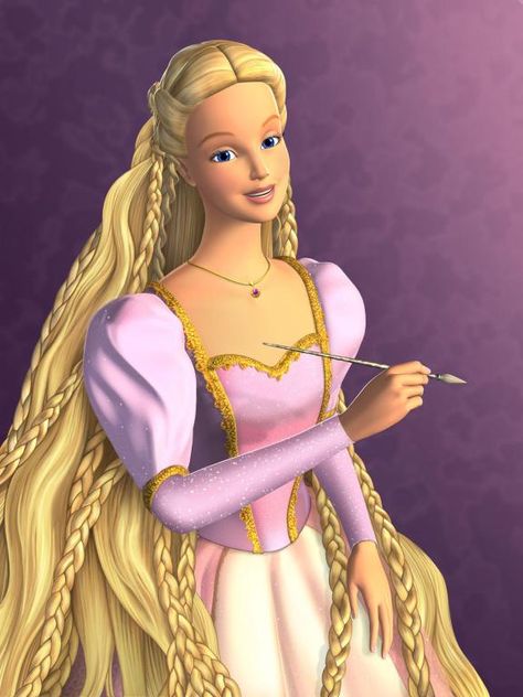 Barbie Rapunzel Rapunzel Photo, Barbie Films, Barbie As Rapunzel, Barbie Poster, Barbie Rapunzel, Barbie Quotes, Quotes Movie, Barbie Cartoon, Movies Quotes