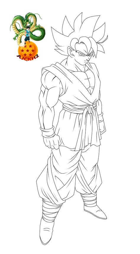 Super Saiyan God Goku Lineart by ajckh2 on DeviantArt Goku Lineart, Super Saiyan God Goku, Goku Super Saiyan God, Super Saiyan God, Art Dragon, Goku Super, Dragon Ball Super Art, Dbz Art, Super Saiyan