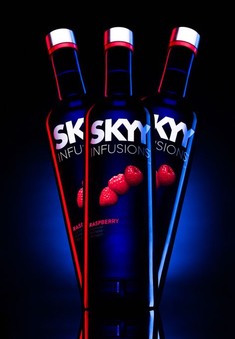 Skyy Vodka on Behance Cold Wine, Skyy Vodka, Vodka Wine, Liquor Bar, Raspberry Vodka, Vodka Shots, Vodka Brands, Photo To Art, Bar Interior Design