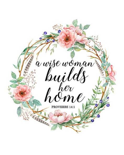 Children Quotes, Wise Woman, Bride Floral, Wise Women, Bible Verse Prints, Peace Quotes, Bible Verse Wallpaper, Scripture Art, Gift Quotes