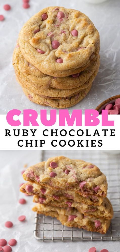 Chocolate Chip Cookies Copycat, Chip Cookies Copycat, Crumble Cookie Recipe, Lifestyle Of A Foodie, Ruby Chocolate, I Lost 100 Pounds, Gourmet Cookies, Almond Flavor, Perfect Cookie