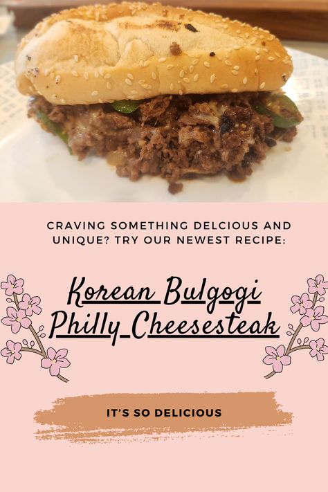 Here's a simple Korean twist on an American classic. Learn how to make Philly cheesesteak with Korean bulgogi marinade. It's sure to be an instant hit! Bulgogi Marinade, Siracha Sauce, Korean Bulgogi, Philly Steak, Mayo Sauce, Cheese Steak Sandwich, Hoagie Rolls, Bulgogi Beef, Korean Recipes