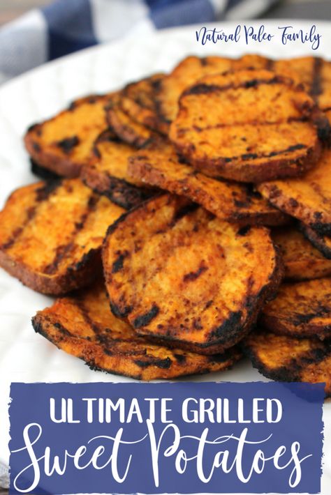 Grilled Sweet Potatoes, Paleo Side Dishes, Life Update, Grilled Veggies, Sweet Potato Recipes, Sweet And Savory, Bbq Recipes, Sweet Potatoes, Potato Recipes