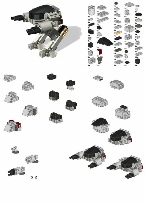 Lego Microscale, Lego Bots, Instructions Lego, Lego Challenge, Diy Lego, Lego Army, Micro Lego, Lego Diy, Lego Spaceship