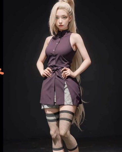 Ino Naruto Shippuden, Ino Cosplay, Naruto Ino, Ino Naruto, Korean Airport Fashion, Ino Yamanaka, Naruto Uzumaki Hokage, Cosplay Naruto, Cute Short Dresses