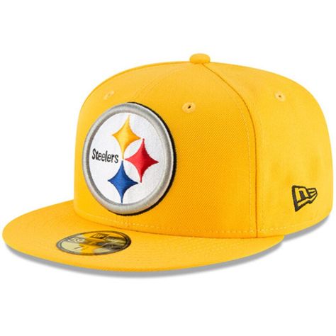 You constantly have the Pittsburgh Steelers on your mind, especially when it's game day. You can make it very clear who you are rooting for this season by repping this Pittsburgh Steelers Omaha 59FIFTY hat from New Era! Whether you're headed to the stadium or wearing it on a casual day, this cap will highlight our unwavering fandom for all to see. The bold embroidered graphics are the best way to display your hardcore passion. Pittsburgh Steelers Hats, 59fifty Hats, New Era Cap, Fitted Caps, Mens Gold, New Era 59fifty, Tech Gifts, Fitted Hat, Football Fans