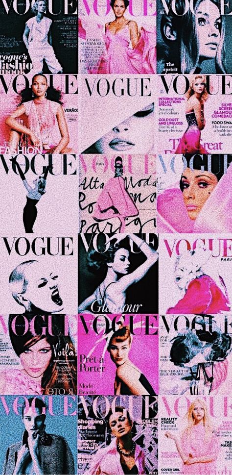 pinterest : eemmaa29 Shipping Station, Foto Muro Collage, Collage Mural, Bedroom Wall Collage, Iconic Wallpaper, Pink Photo, Vogue Covers, Picture Collage Wall, Pastel Pink Aesthetic