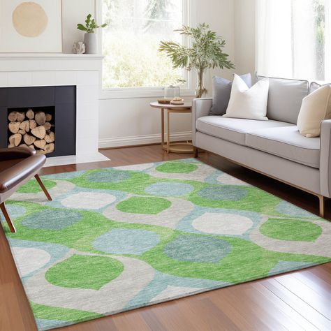 Mahaney Geometric Rug Street Machine, Transitional Rug, Patio Rugs, Transitional Rugs, Mid Century Modern Style, Game Room Furniture, Mid Century Modern Design, White Rug, Geometric Rug