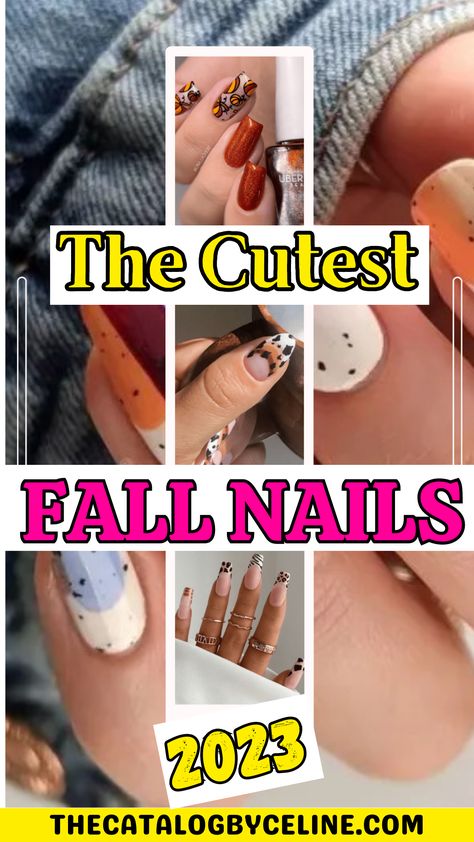 The Cutest Fall Nails to Fall in Love with this Season | Fall Nails 2023 | Cute Fall Nails Fall Nails Aesthetic, Nails Inspo Fall, Nails Short Fall, Orange Fall Nails, Fall Nails Simple, Cute Fall Nails, Fall Nails 2023, November Nail Designs, Nail 2023