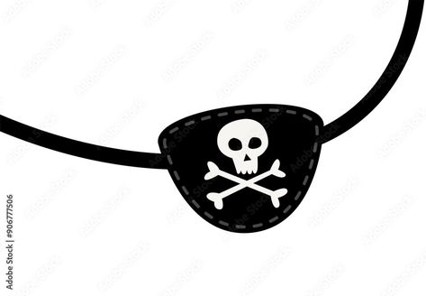 Pirate eye patch icon. Clipart image isolated on white background Stock Vector | Adobe Stock Pirate Eye Patch, Pirate Eye, Pirate Eye Patches, Eye Patch, Clipart Images, Photo Illustration, Adobe Stock, Your Image, Stock Vector