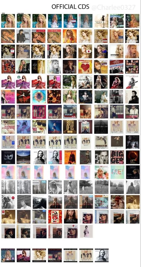 All Taylor Albums, Taylor Swift Eras Albums, All Albums Of Taylor Swift, 1989 Taylors Version Song List, Printable Cds Taylor Swift, Dressing Up As Taylor Swift Albums, Taylor Swift Albums As Months, Taylor Swift Album Release Dates, How To Style Taylor Swift Merch