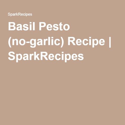 Garlic Pesto, Garlic Recipe, Aip Recipes, Garlic Recipes, Savory Sauce, Basil Pesto, Food For A Crowd, Recipe Details, Vegetarian Cheese