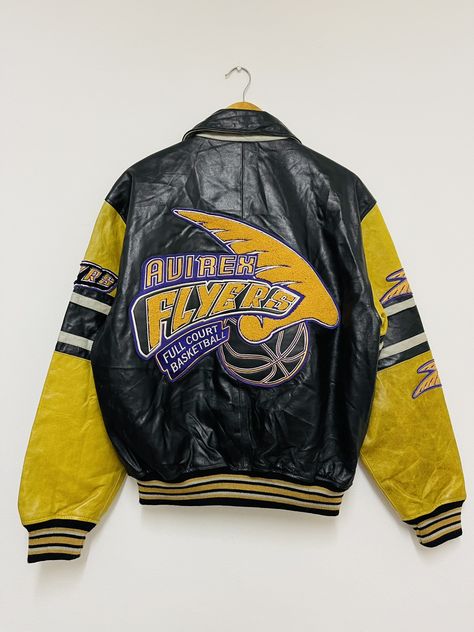 Vintage Vintage Avirex FLYERS Full Court Basketball | Grailed Basketball Jacket, Court Basketball, Men's Outerwear, Mens Outerwear, Used Clothing, Vintage Men, Varsity Jacket, Vintage 90s, Gender Neutral