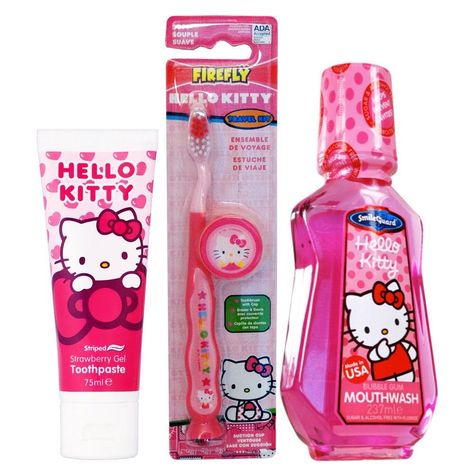 Hello Kitty Toothbrush, Dental Routine, Bloxburg Bedroom Ideas, Bloxburg Bedroom, Hello Kitty Bedroom, Disney Princess Toys, Images Hello Kitty, Makeup Kit For Kids, Healthy Gums