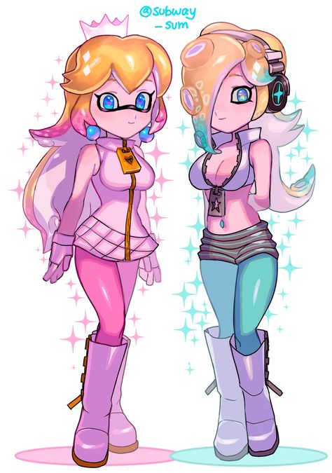 Nintendoggrl Art, Princess Rosalina Fanart, Mario Oc, Peach And Rosalina, Harmonie Mario, Mario Princesses, Mario Funny, Pearl And Marina, Super Mario Princess