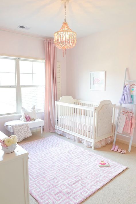 The Best Nursery Paint Colors by Benjamin Moore - The Greenspring Home Pink Nursery Paint Colors, Pink Nursery Paint, Pink Nursery Colors, Nursery Paint, Girl Nursery Colors, Nursery Paint Colors, Pink Nursery Walls, Nursery Color Scheme