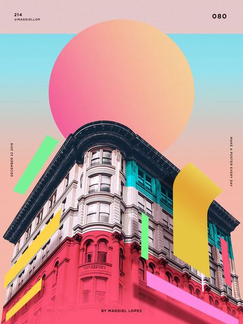 Plakat Design Inspiration, Magdiel Lopez, Design De Configuration, Poster Grafico, Illustration Design Graphique, Posters Conception Graphique, Graphisches Design, Illustration Simple, 타이포그래피 포스터 디자인