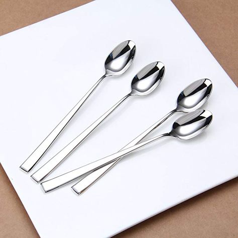 Aesthetic Spoon, Cafe Essentials, Kitchen Minimalist, Spoon Design, Tea Cocktail, Kitchen Spoons, Kitchen Spoon, Coffee Nook, Tea Spoons