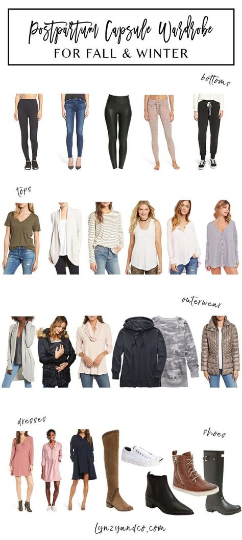 Postpartum capsule wardrobe Nursing Mom Capsule Wardrobe, Post Partum Work Outfit, Post Birth Outfit, Breastfeeding Outfits Fall, Winter Breastfeeding Outfits, Breastfeeding Outfits Winter, Post Partum Outfits Winter, Fall Post Partum Outfits, Postnatal Outfits