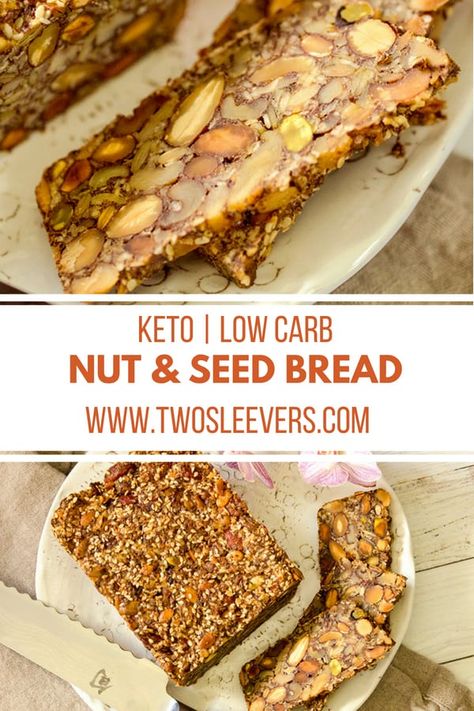 Nut And Seed Bread, Seeded Bread Recipes, Keto Bread Recipes, Coconut Flour Bread, Bread Keto, Gluten Free Yeast Free, No Bread Diet, Best Keto Bread, Gluten Free Recipes Bread