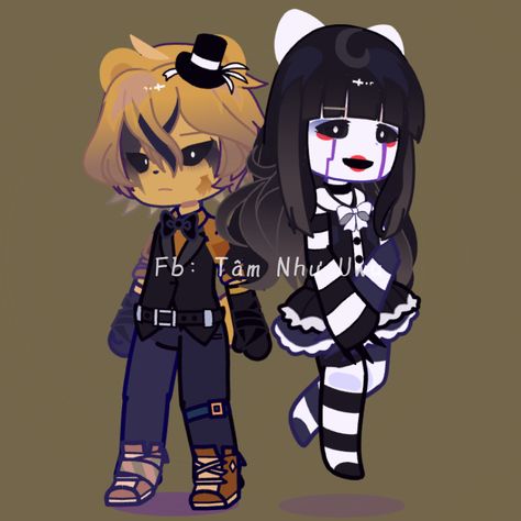 ❌Don’t Thief❌ Gacha Golden Freddy, Puppet Gacha Club, Puppet Oc, Slasher Oc, Gacha Designs, Gacha Club Inspiration, Golden Freddy, Cutie Cat, Oc Gacha