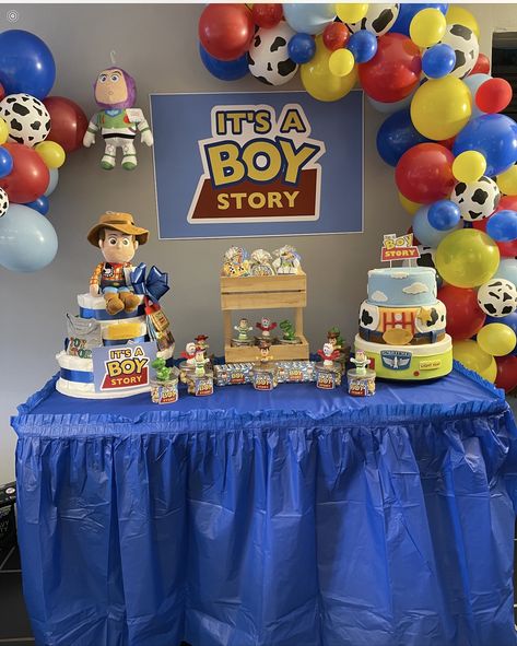 Toy Story Baby Shower @lindascutestuff @nancyrecreates Toy Story Baby Shower Theme, Toy Story Baby, Baby Boy Shower Party, Toy Story Theme, Sprinkle Shower, Twins Baby Shower, Boy Baby Shower Themes, Veggie Tray, Toy Story Party