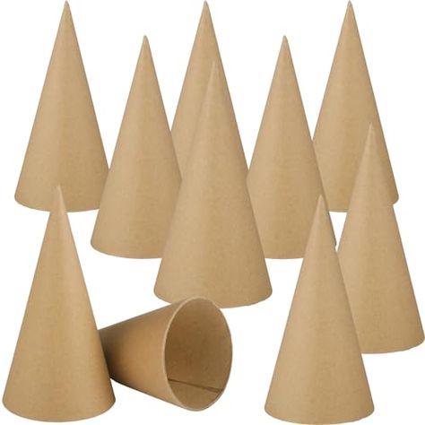 Ornament Cone Tree, Christmas Paper Mache, Cardboard Craft, Paper Cones, Craft Home, Diy Gnomes, Decoration Diy, Tree Decoration, Paper Mache