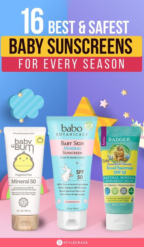 Best Baby Sunscreen, All Natural Sunscreen, Spf Cream, Best Sunscreen, Baby Sunscreen, Beauty Hacks Skincare, Safe Sunscreen, Best Sunscreens, Natural Sunscreen