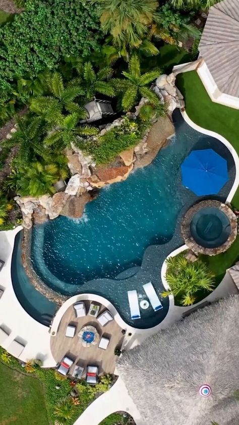 In Ground Pool Ideas, Lagoon Pool Backyard, Pools With Lazy River Backyards, Dream Backyards, Insane Pools, Country Pool, Awesome Pools, Backyard Plans, Lazy River Pool