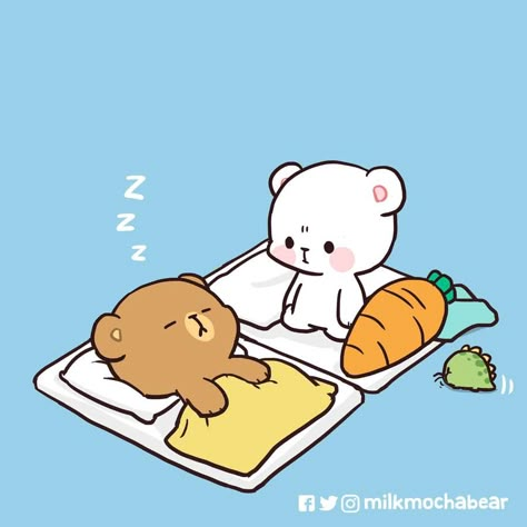 Milk & Mocha on Twitter: "Best lullaby ���😪 --- #milkmochabear #milkandmocha… " Milk Mocha, Mocha Bear, Cute Kiss, Cute Couple Comics, Chibi Cat, Milk & Mocha, Cute Bear Drawings, Cute Kawaii Animals, Cute Cartoon Images