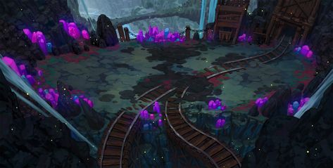 ArtStation - Crystal Cave, Junhyuk Lim Crystal Cave Concept Art, Crystal Cave Fantasy Art, Giant Salamander, Dungeon Room, Cave City, Crystal Cave, Crystal Magic, Sugar Rush, Fantasy Landscape