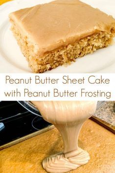 Cooked Peanut Butter Frosting, Easy Peanut Butter Cake 4 Ingredients, Peanut Butter Cake Recipe Homemade, Easy Desserts Peanut Butter, Peanut Butter Sheet Cake Recipe, Peanut Butter Texas Sheet Cake, Recipe With Peanut Butter, Peanut Butter Cake Recipe, Dessert Crepes