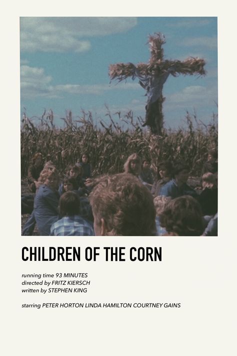 Minimalist Movie Poster by Mathilde Halloween Movie Poster, Children Of The Corn, Iconic Movie Posters, Movie Card, Film Posters Minimalist, Great Movies To Watch, Minimalist Movie Poster, Film Posters Vintage, Movie Poster Wall