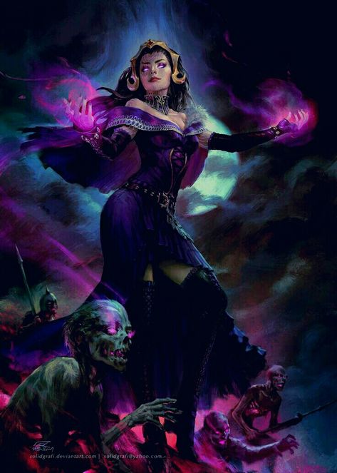 Lilliana Vess Art, Lilliana Vess, Crimson Countess, Magic The Gathering Planeswalker, Black Magic Art, Liliana Vess, Shaman Woman, Magic: The Gathering, Gothic Artwork