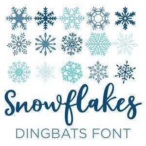 Winter Fonts Hand Lettering, Winter Fonts Alphabet, Snowflake Font, Christmas Fonts Dafont, Snowflake Vector Free, Dingbat Fonts, Cricket Projects, Echo Park Paper, Parking Design