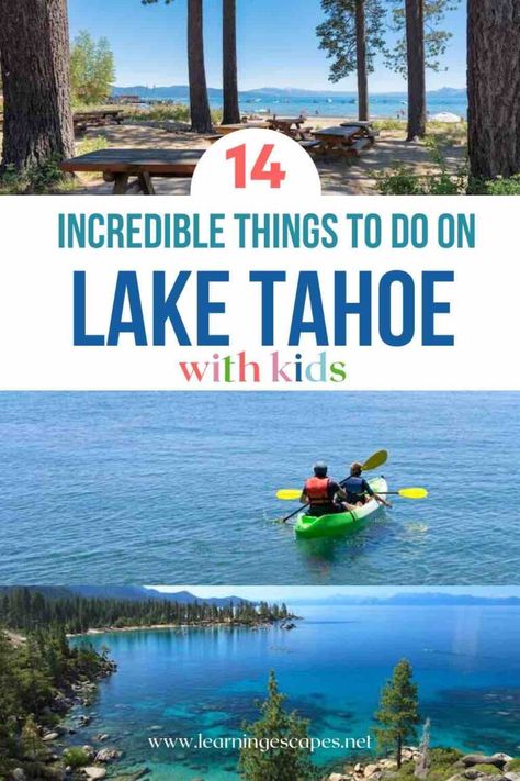 Lake Tahoe With Kids, Lake Tahoe Restaurants, Vacation In California, Lake Tahoe Hiking, Lake Tahoe Trip, Lake Tahoe Beach, Lake Tahoe Resorts, Lake Tahoe Summer, California With Kids